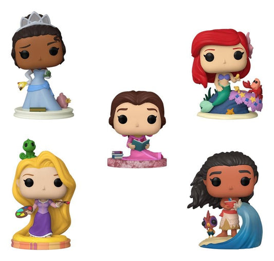 Set figurine Funko POP! Disney Ariel, Tiana, Belle, Rapunzel, Moana