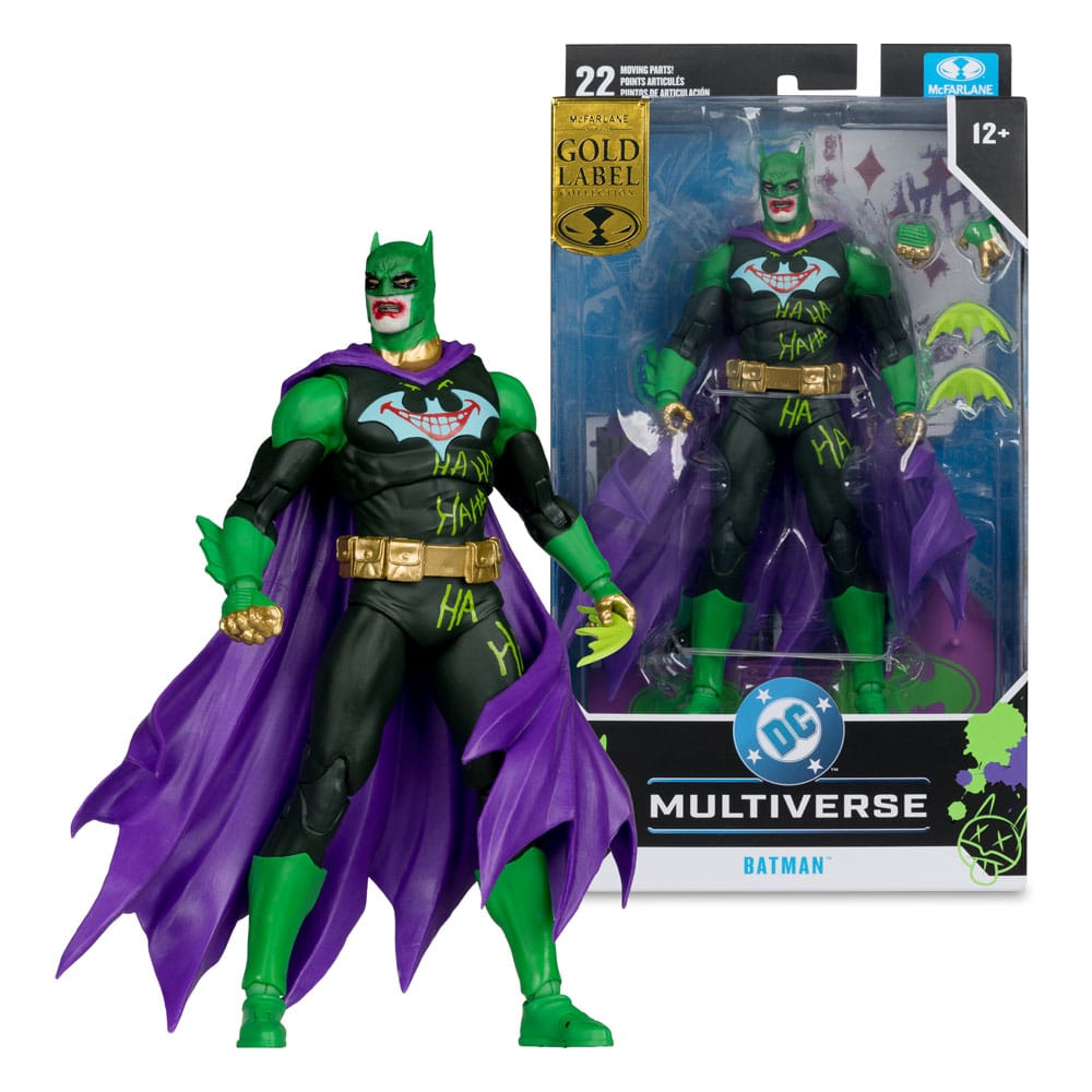 Figurină DC Multiverse Batman (Joker War) (Jokerized) (Gold Label) 18 cm