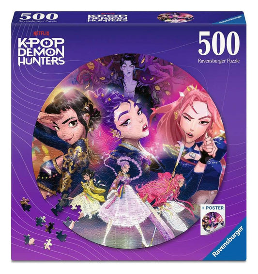 Puzzle KPop Demon Hunters Round For the fans! 500 Piese