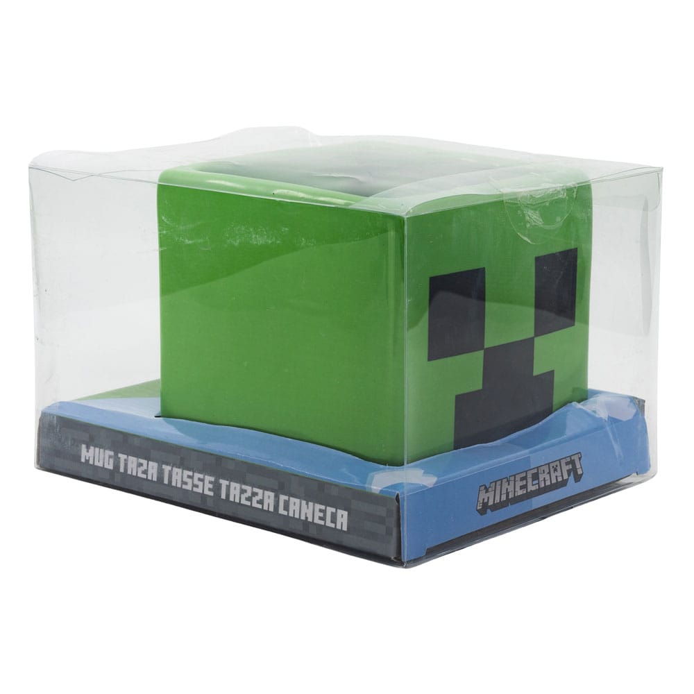 Cană 3D Minecraft Creeper Face 445 ml