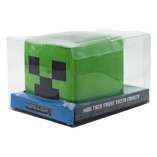 Cană 3D Minecraft Creeper Face 445 ml