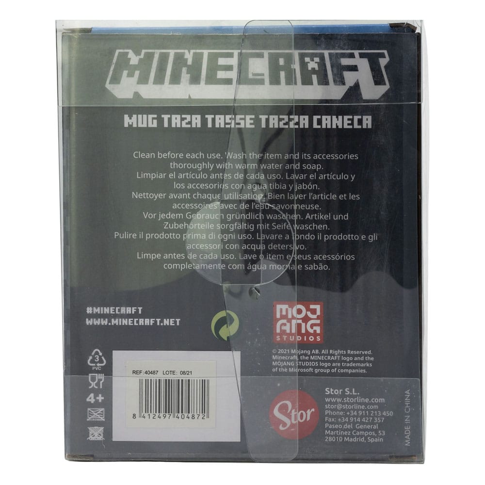 Cană 3D Minecraft Creeper Face 445 ml